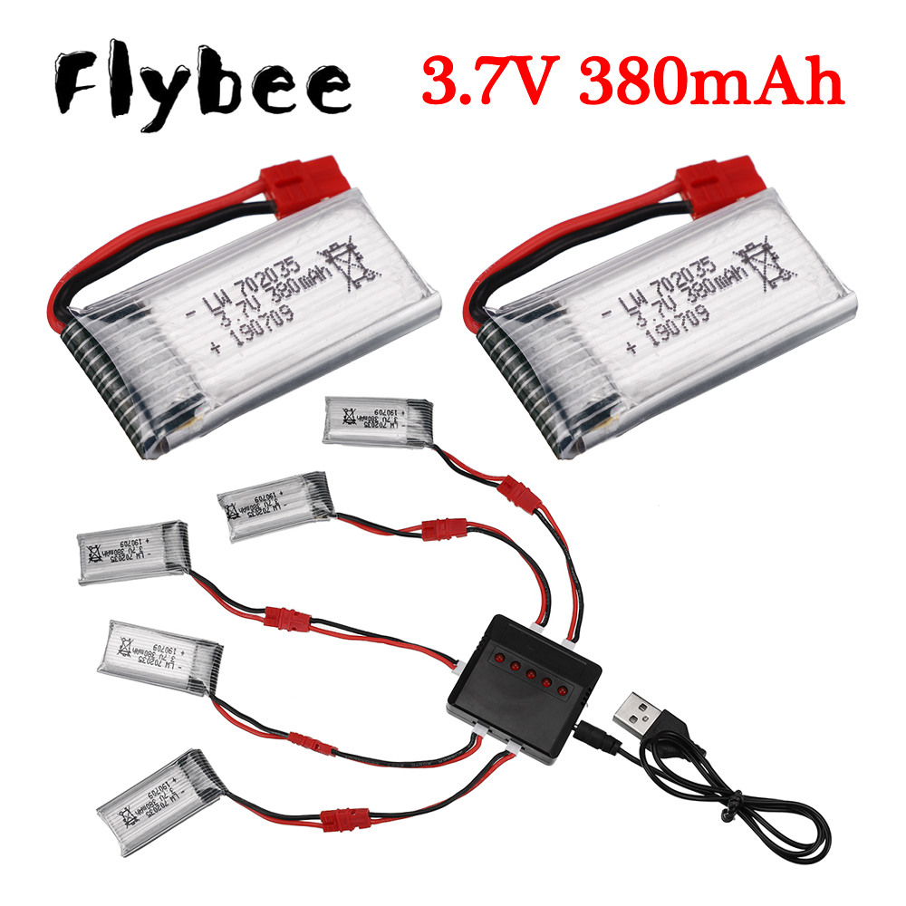 Drone Charger - Batteria Lipo 3.7V 380mAh con caricabatterie
