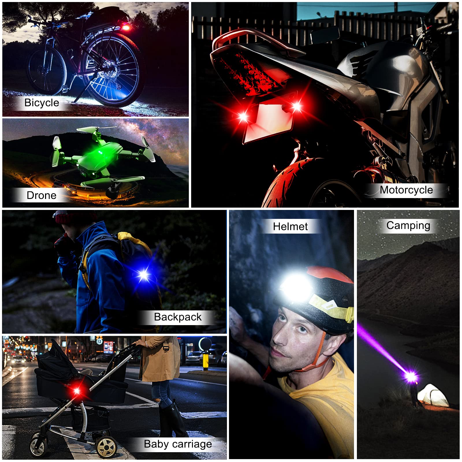 Luci per moto Drone Luce strob - Drone Led Light recensione e prezzo