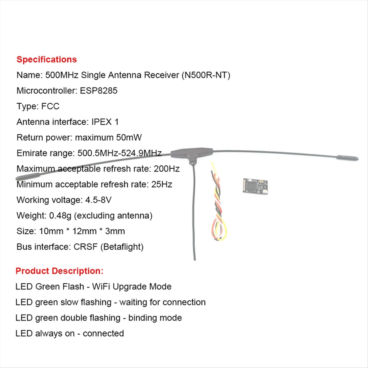 Ricevitore 500MHz 500.5MHz-524 - Drone Receiver recensione e prezzo